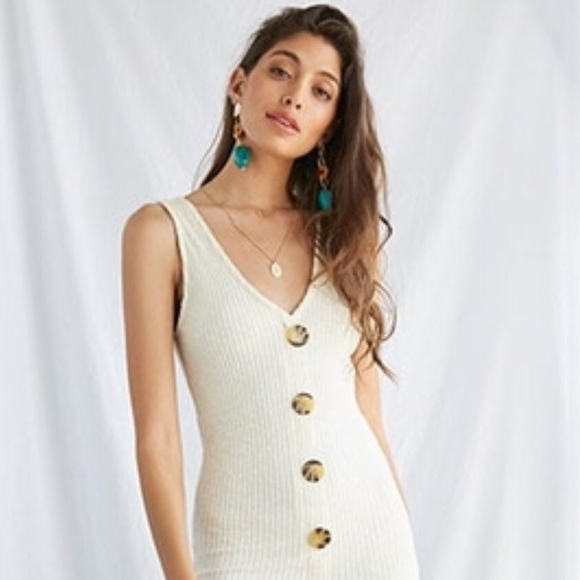 Forever 21 Knit Dress Cream - Picture 1 of 2